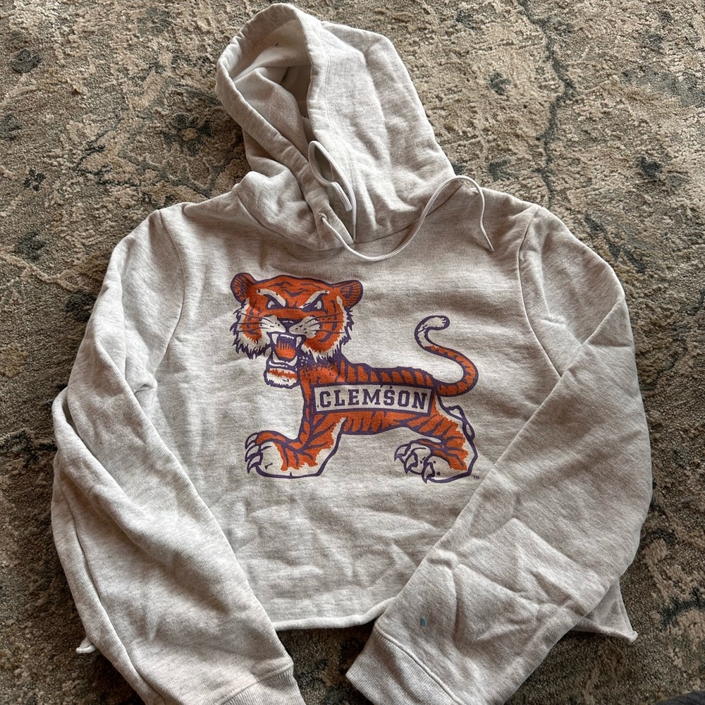 Clemson Tigers Cropped Hoodie